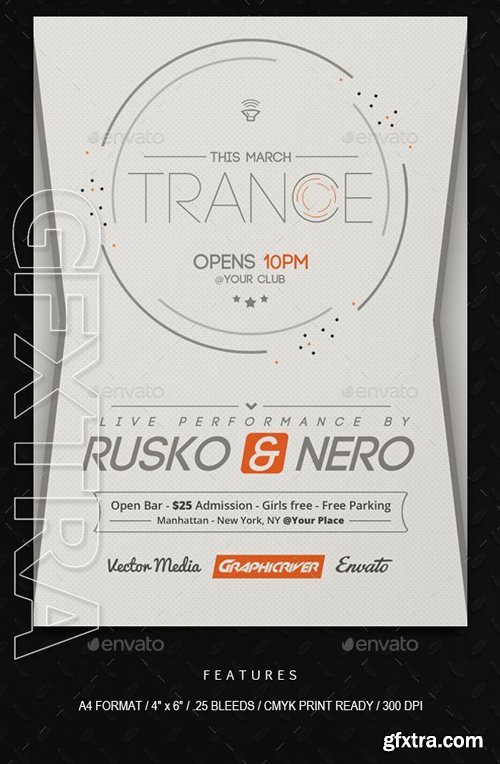 GraphicRiver - Trance Flyers Bundle 10190823