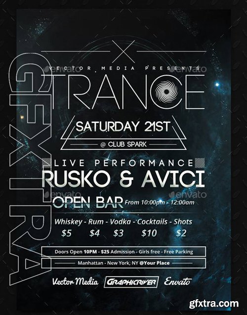 GraphicRiver - Trance Flyers Bundle 10190823