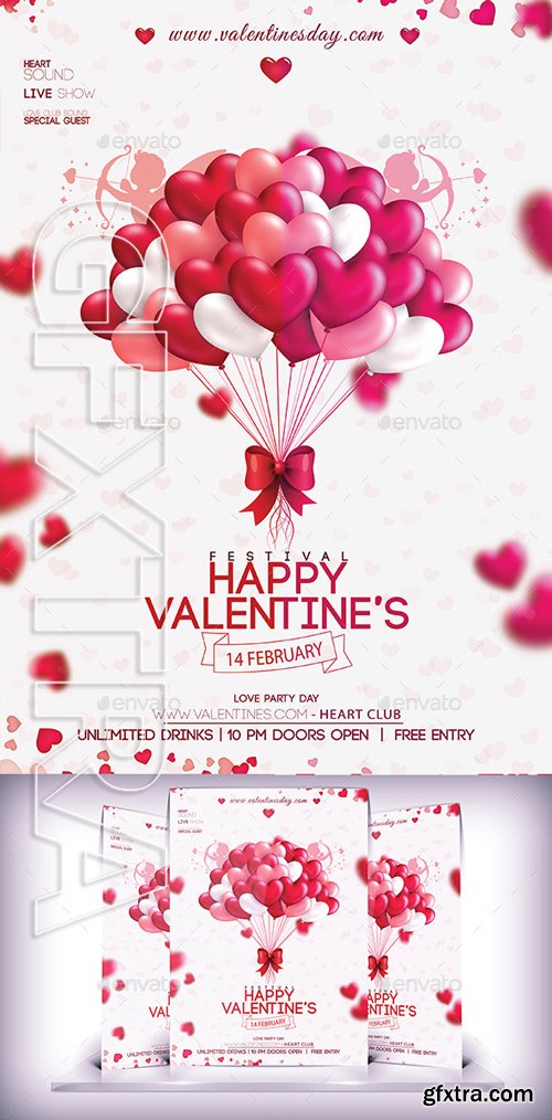 GraphicRiver - Valentines Party Day Flyer 10185481