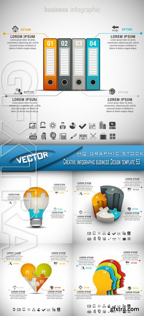 Stock Vector - Creative Infographic business Design template 53