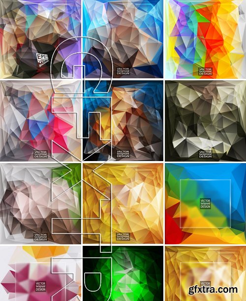 Stock Vectors - Abstract Geometric Backgrounds 3, 25xEPS