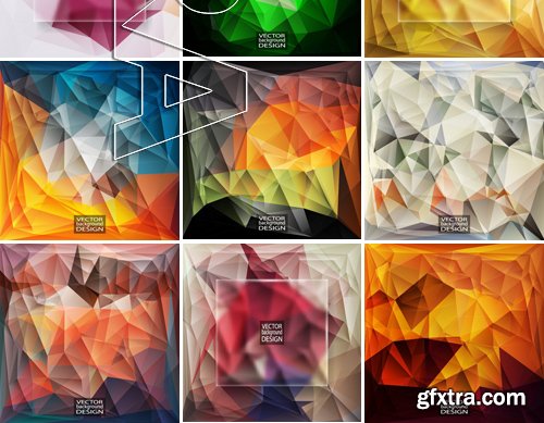 Stock Vectors - Abstract Geometric Backgrounds 3, 25xEPS