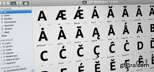 Glyphs v1.4.5 (Mac OS X)