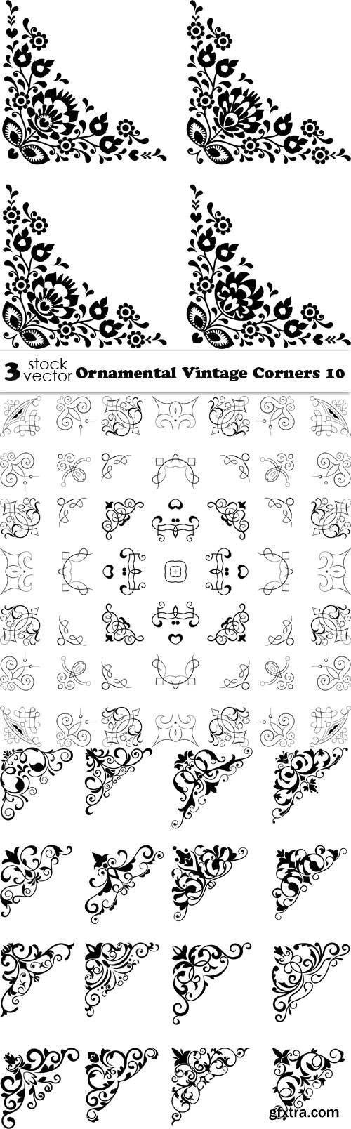 Vectors - Ornamental Vintage Corners 10