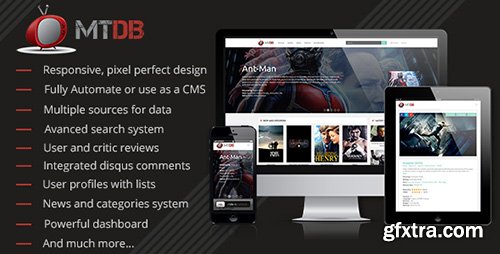 CodeCanyon - MTDb v2.6.1 - Ultimate Movie&TV Database