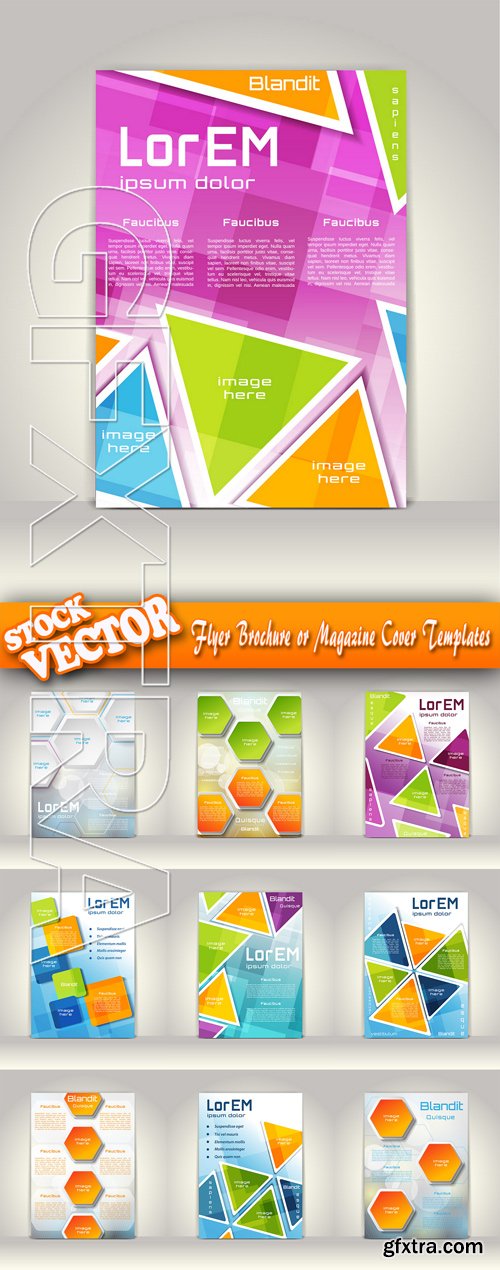 Stock Vector - Flyer Brochure or Magazine Cover Templates