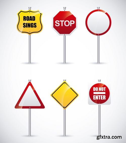 Vector - Road Signs