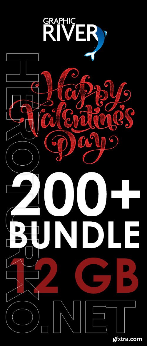 GraphicRiver - 200+ Valentine's Day & Wedding Bundle 2015