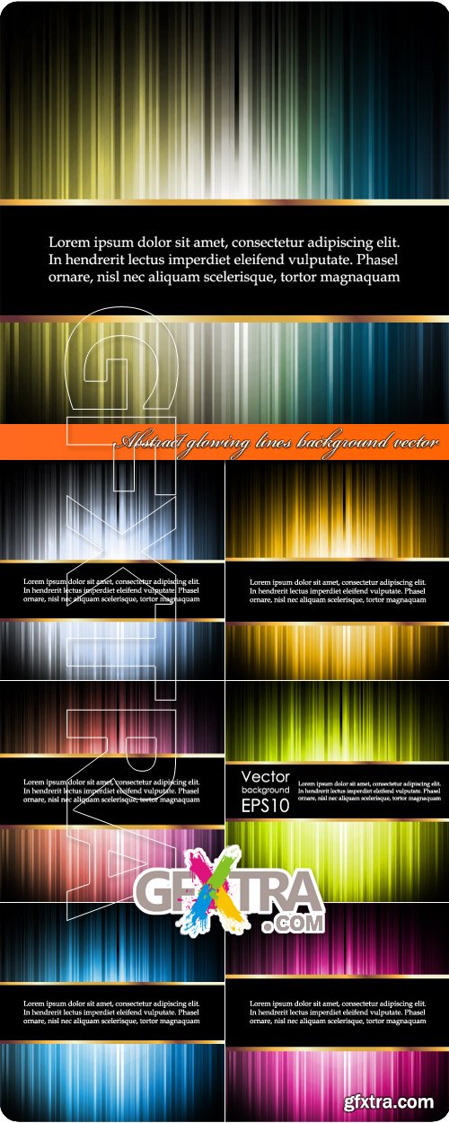 Abstract glowing lines background vector