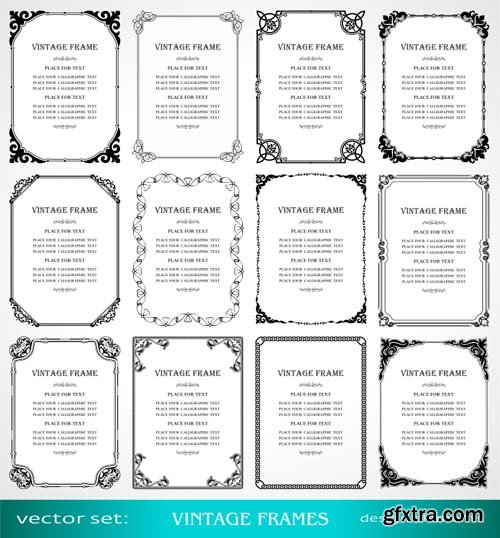 Frames and Borders Vector Set - 25x EPS