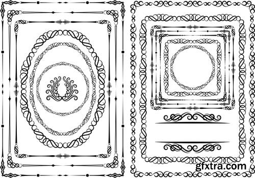 Frames and Borders Vector Set - 25x EPS