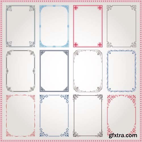 Frames and Borders Vector Set - 25x EPS