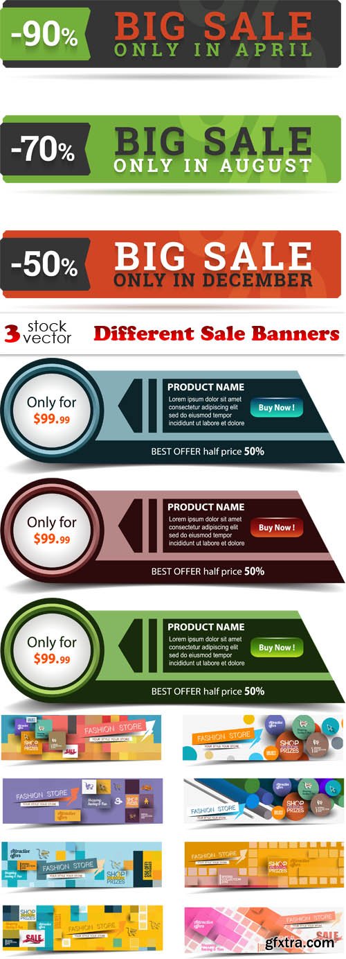 Vectors - Different Sale Banners