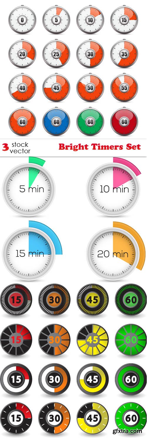 Vectors - Bright Timers Set