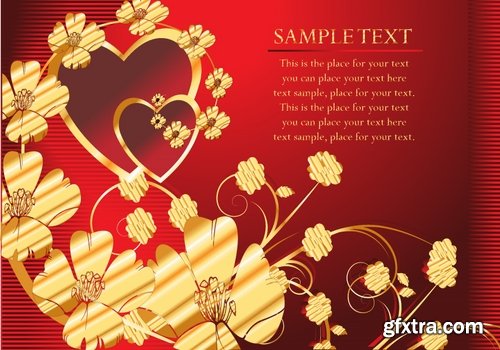 Greeting cards for Valentine's Day with love themes and hearts 2 - 25 Eps