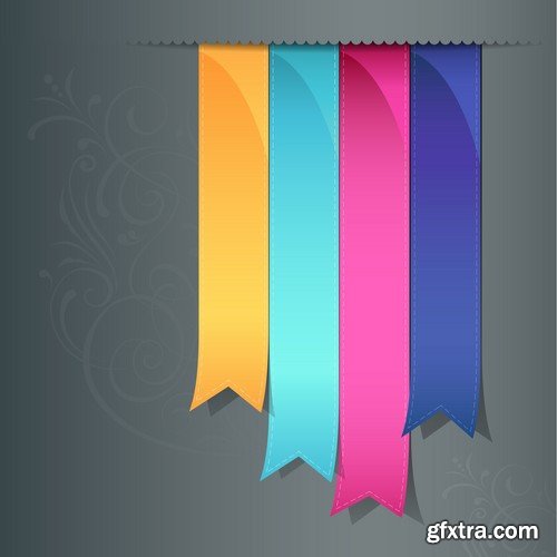 Vector Title Ribbons Templates - 25x EPS