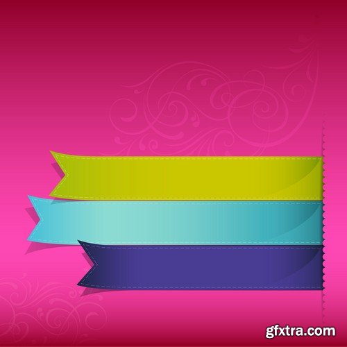 Vector Title Ribbons Templates - 25x EPS