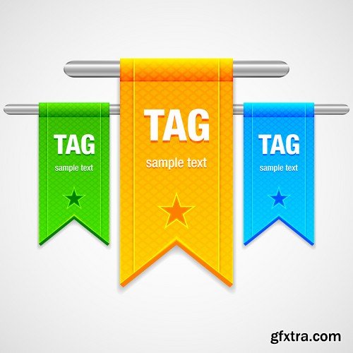 Vector Title Ribbons Templates - 25x EPS