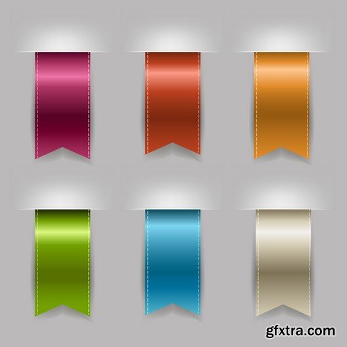 Vector Title Ribbons Templates - 25x EPS