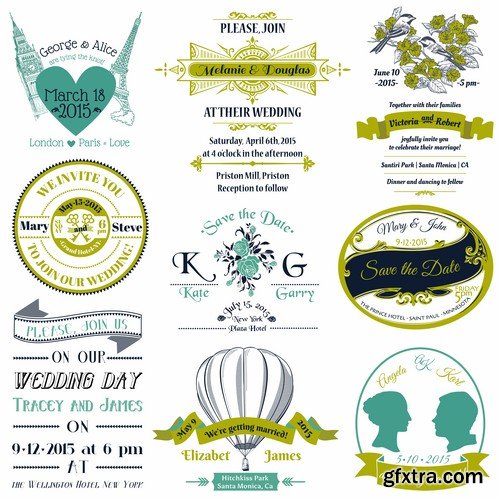 Vector Title Ribbons Templates - 25x EPS