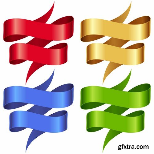 Vector Title Ribbons Templates - 25x EPS