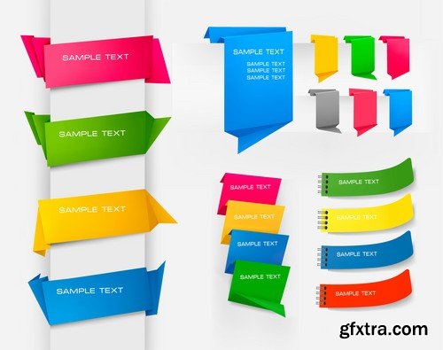 Vector Title Ribbons Templates - 25x EPS