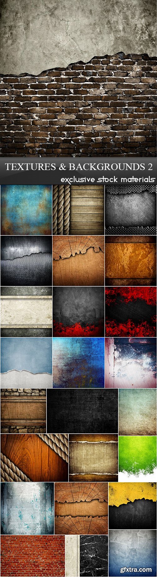 Textures and Backgrounds 2, 25xUHQ JPEG