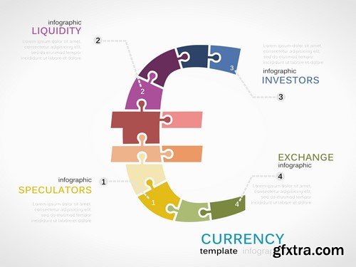 Puzzle Style Crative Infographics - 25x EPS