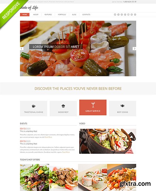 FlashMint - Restaurant Responsive Bootstrap Website Template - FULL