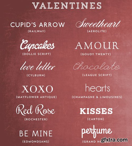 12 Valentine Fonts