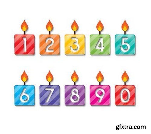 Stock Vectors - Happy birthday, 25xEPS