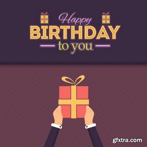 Stock Vectors - Happy birthday, 25xEPS