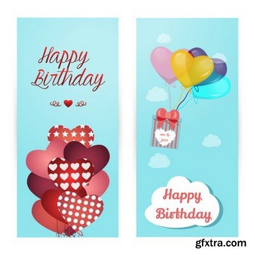 Stock Vectors - Happy birthday, 25xEPS