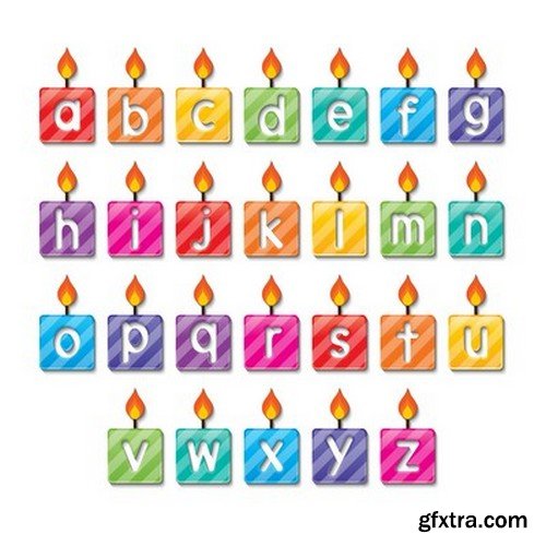 Stock Vectors - Happy birthday, 25xEPS