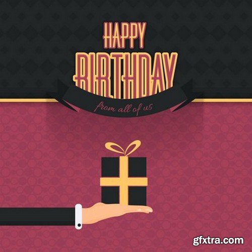 Stock Vectors - Happy birthday, 25xEPS