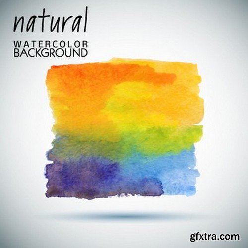 Stock Vectors - WaterColor 2, 25xEPS