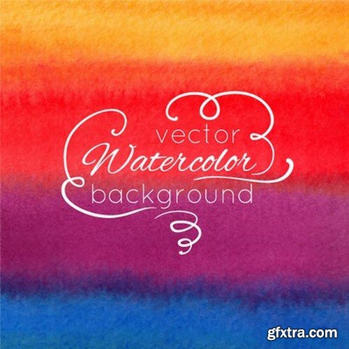 Stock Vectors - WaterColor 2, 25xEPS