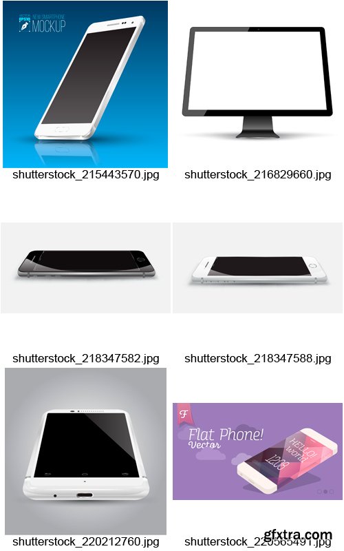 Amazing SS - Modern Devices with Blank Screen 2, 25xEPS