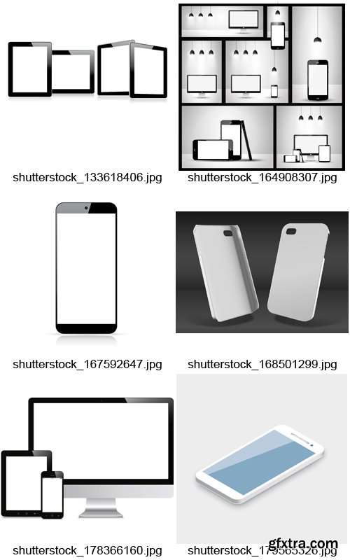 Amazing SS - Modern Devices with Blank Screen 2, 25xEPS