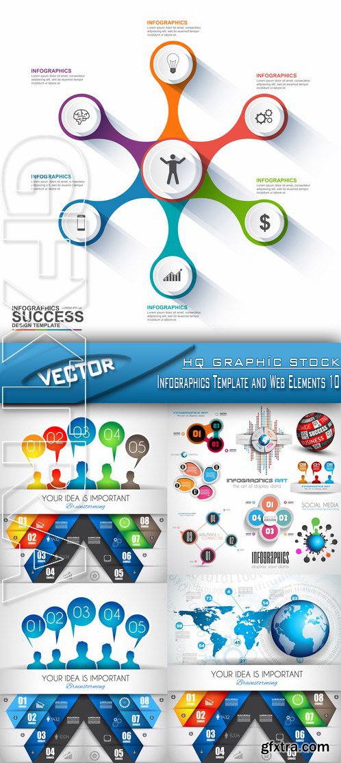 Stock Vector - Infographics Template and Web Elements 10