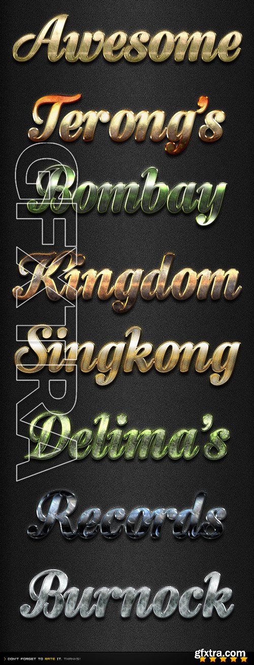 GraphicRiver - 16 Photoshop Text Effect Styles GO 4 9829617