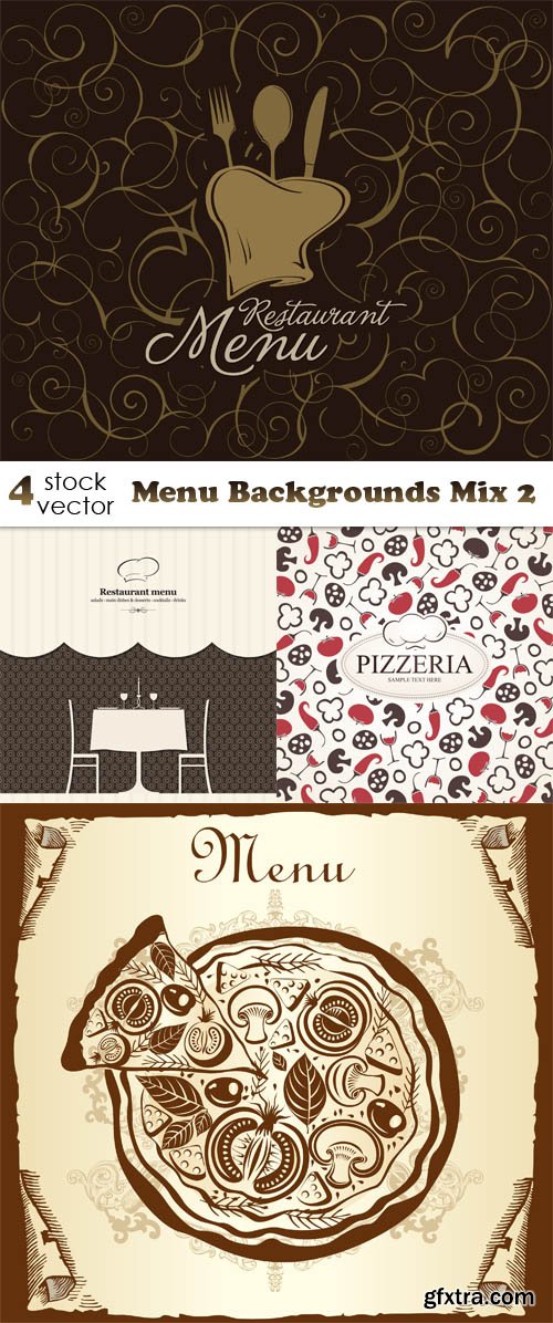 Vectors - Menu Backgrounds Mix 2