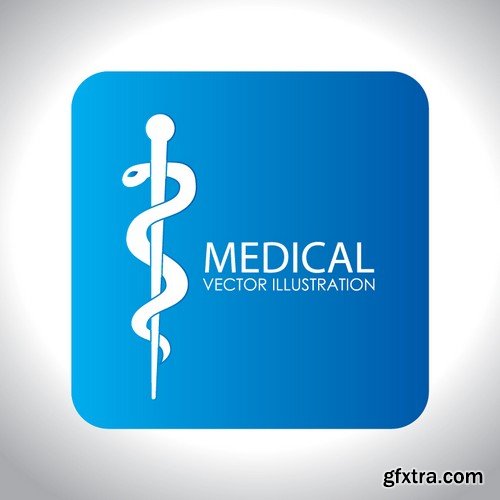 Stock Vectors - Medical background 7, 25xEPS