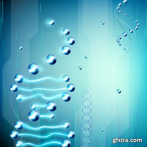 Stock Vectors - Medical background 7, 25xEPS