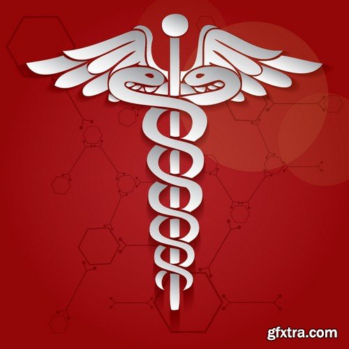 Stock Vectors - Medical background 7, 25xEPS