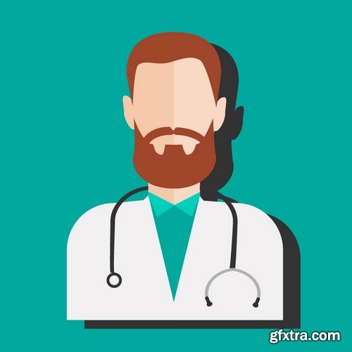 Stock Vectors - Medical background 7, 25xEPS