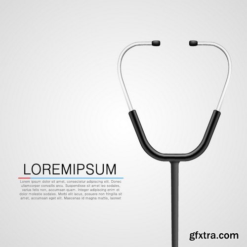 Stock Vectors - Medical background 7, 25xEPS