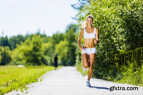 Stock Photos - Running people 2, 25xJPG