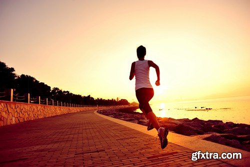 Stock Photos - Running people 2, 25xJPG