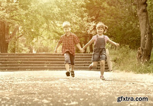 Stock Photos - Running people 2, 25xJPG